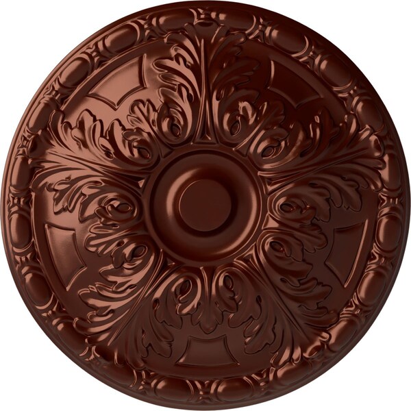 Ekena Millwork Granada Ceiling Medallion (Fits Canopies up to 4 1/4"), 15 3/4"OD x 5/8"P, Antique Copper CM16GAACS - main